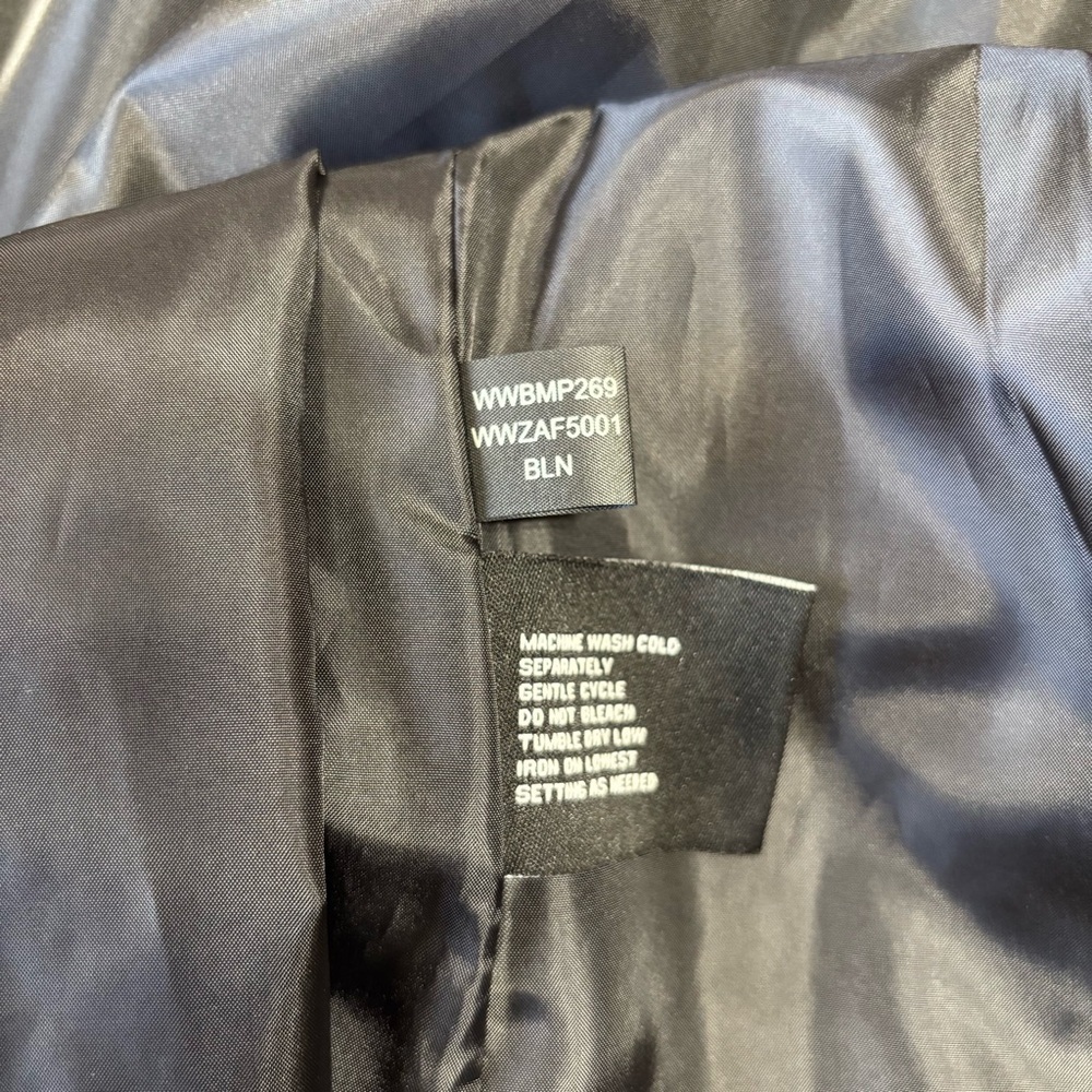 Black Rivet Women's Navy and Black Quilted Puffer Coat Size S - Picture 5 of 5